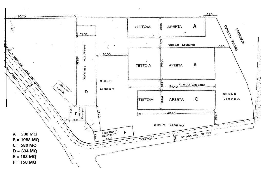 Capannone in Via Pinetti 140, Volpiano, {3} - Planimetria 1