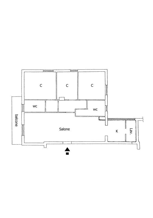 Quadrilocale in affitto, Via R. Scotellaro 22, Potenza - Planimetria 1