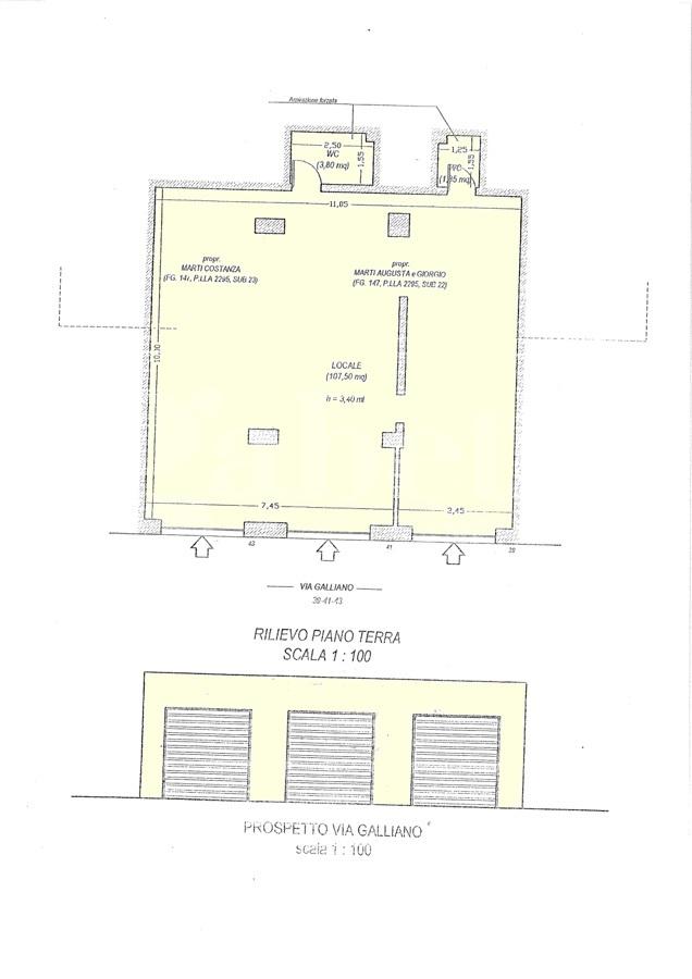Negozio in Via Galiano  39, Manduria, {3} - Planimetria 1