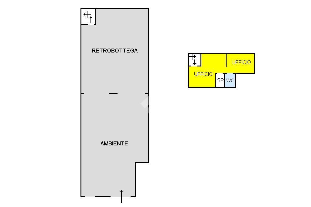 Negozio in Via Montalbo 57, Palermo, {3} - Planimetria 1
