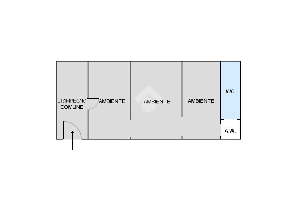 Negozio in Via Cartagine 51, Palermo, {3} - Planimetria 1