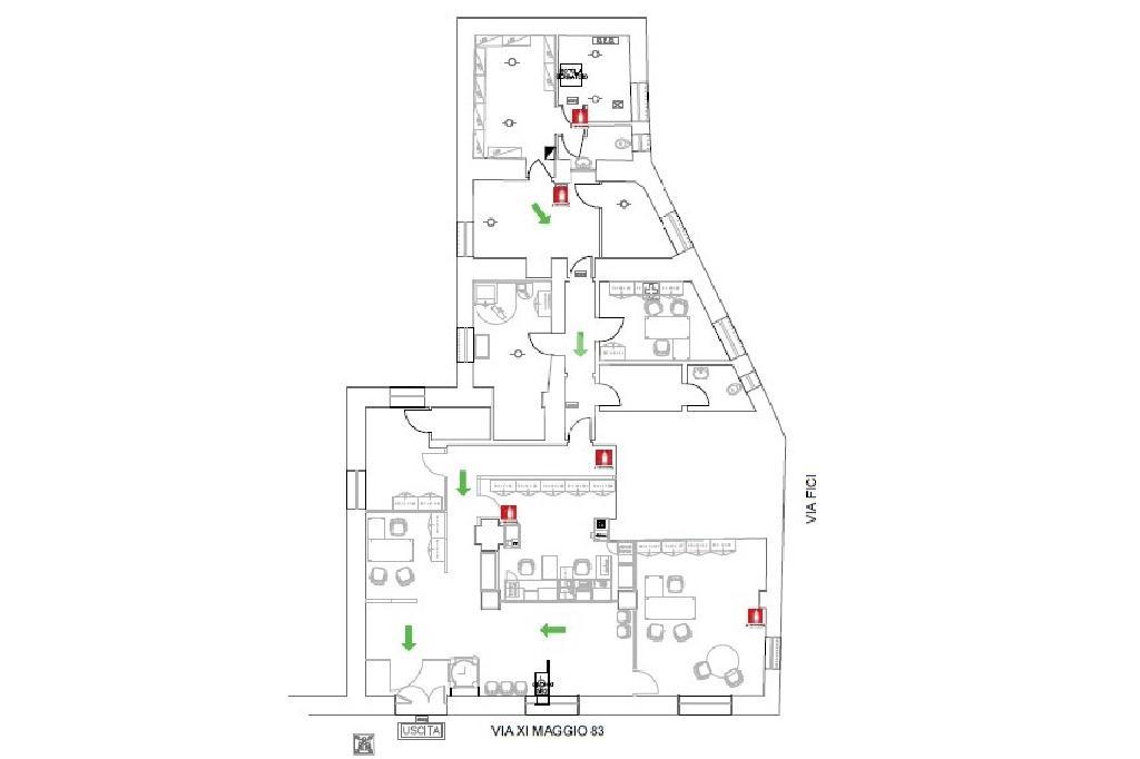 Ufficio in Via XI Maggio 83, Marsala, {3} - Planimetria 1