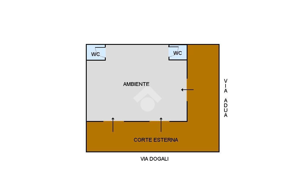 Negozio in Via Dogali 28, Palermo, {3} - Planimetria 1
