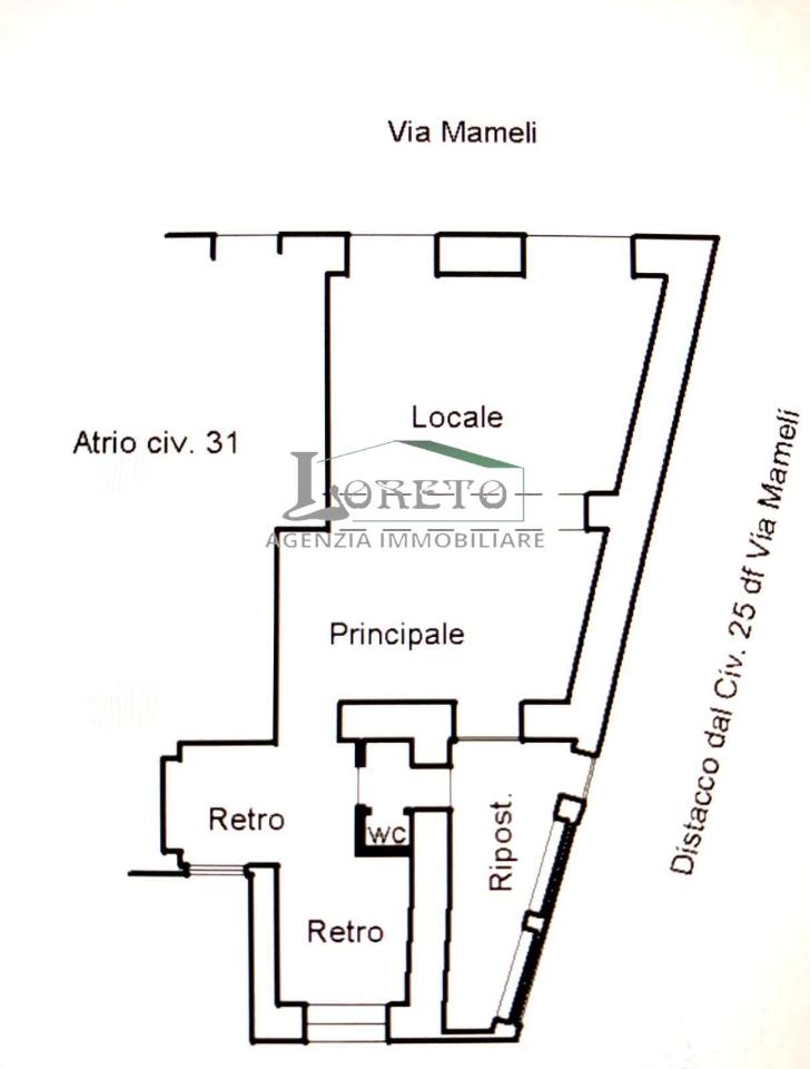 Negozio in Via Mameli, Rapallo, {3} - Planimetria 1