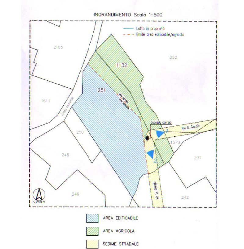 Terreno edificabile residenziale in {3}, Via San Giorgio - Planimetria 1