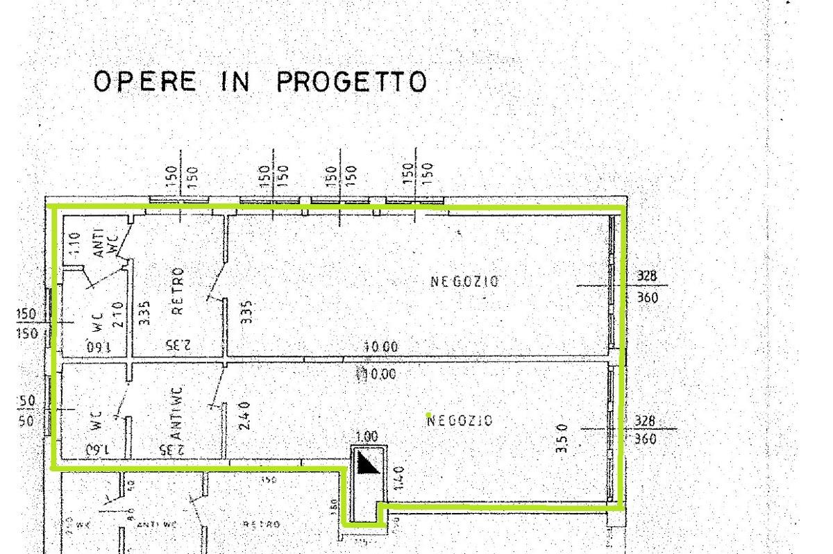 Geschäft in {3}, Via Burigozzi 20 - Grundriss 1