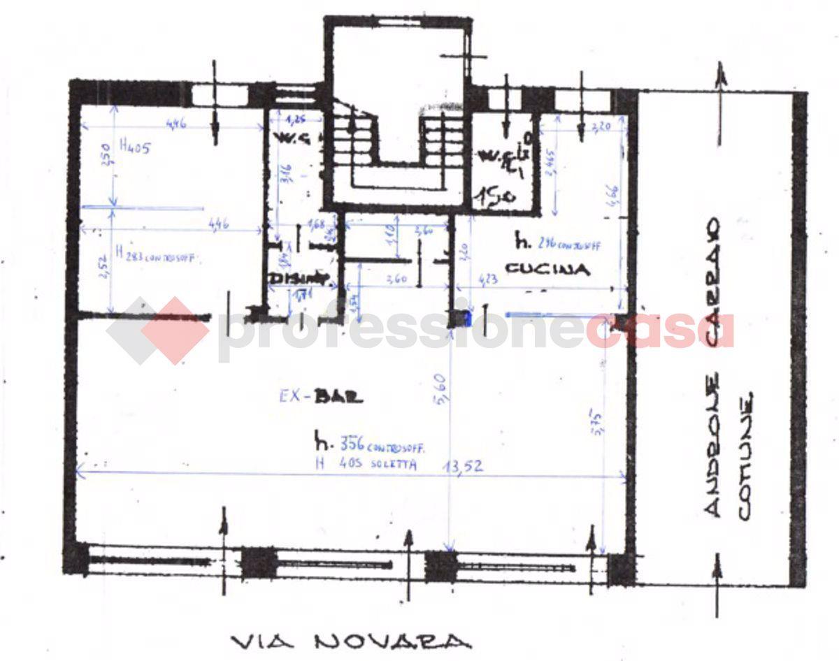 Negozio in Via Novara, Borgomanero, {3} - Planimetria 1