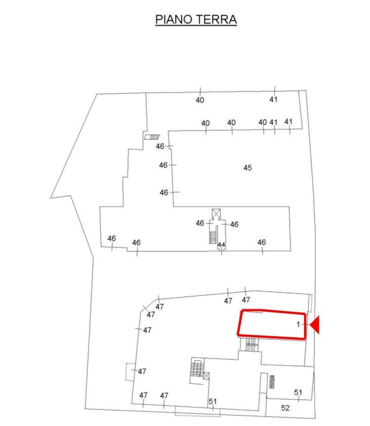 Negozio in Piazza Albegna 14, Grosseto, {3} - Planimetria 1