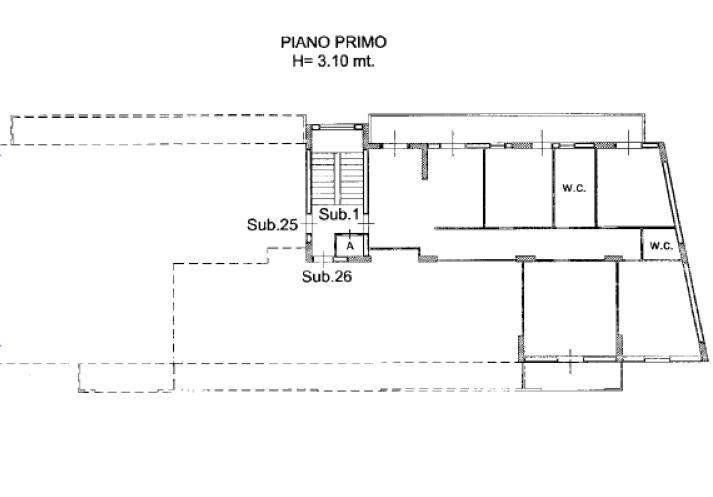 Ufficio in Via  Cardinale Portanova  Diramazione Rausei 10/a, Reggio Calabria, {3} - Planimetria 1