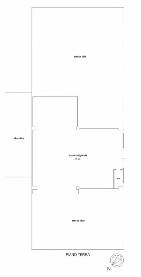 Magazzino in Via dei Vetrai 3, Spoleto, {3} - Planimetria 1