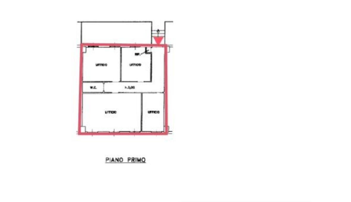 Ufficio in Via Vittorio Zani 35, Siena, {3} - Planimetria 1