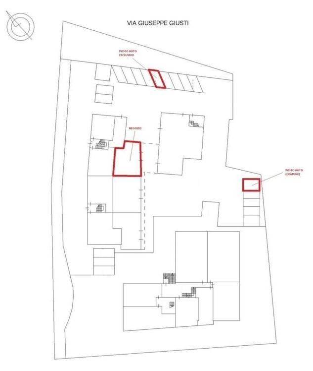 Palazzina commerciale in Via Giuseppe Giusti 90 F, Calenzano, {3} - Planimetria 1