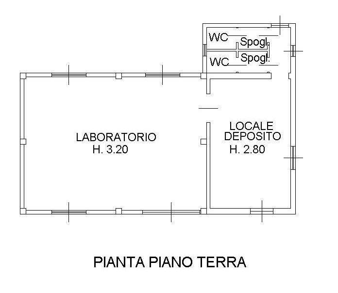 Capannone in Via Alcide De Gasperi 63, San Marco Argentano, {3} - Planimetria 1