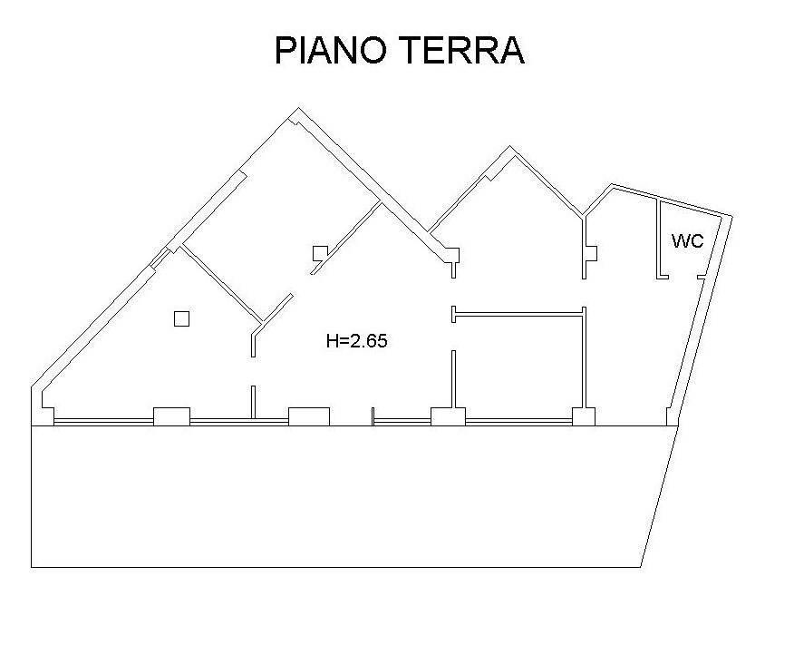 Negozio in Via Monte Nevoso 44, Viterbo, {3} - Planimetria 1