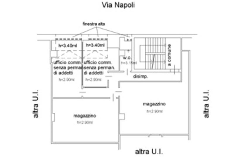 Palazzina commerciale in Via Erasmo Mari 57, Ascoli Piceno, {3} - Planimetria 1
