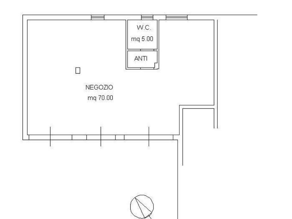 Negozio in Via della Pace 24, Coriano, {3} - Planimetria 1