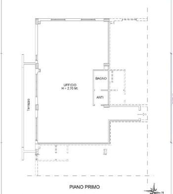 Palazzina commerciale in Via della Ninfa, Perugia, {3} - Planimetria 1