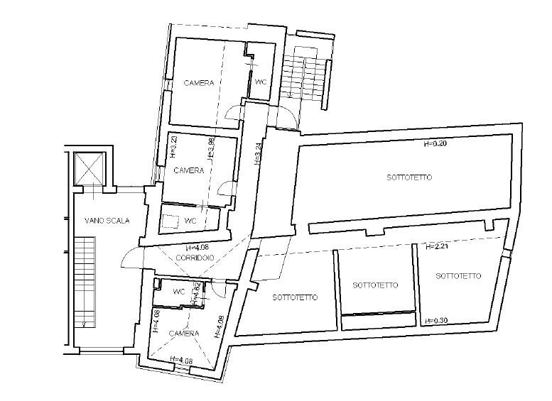 Hotel in Via della Circonvallazione 7, Macerata Feltria, {3} - Planimetria 1