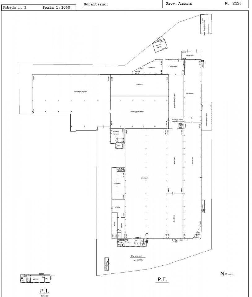 Capannone in Via Erideo Marinucci, Recanati, {3} - Planimetria 1