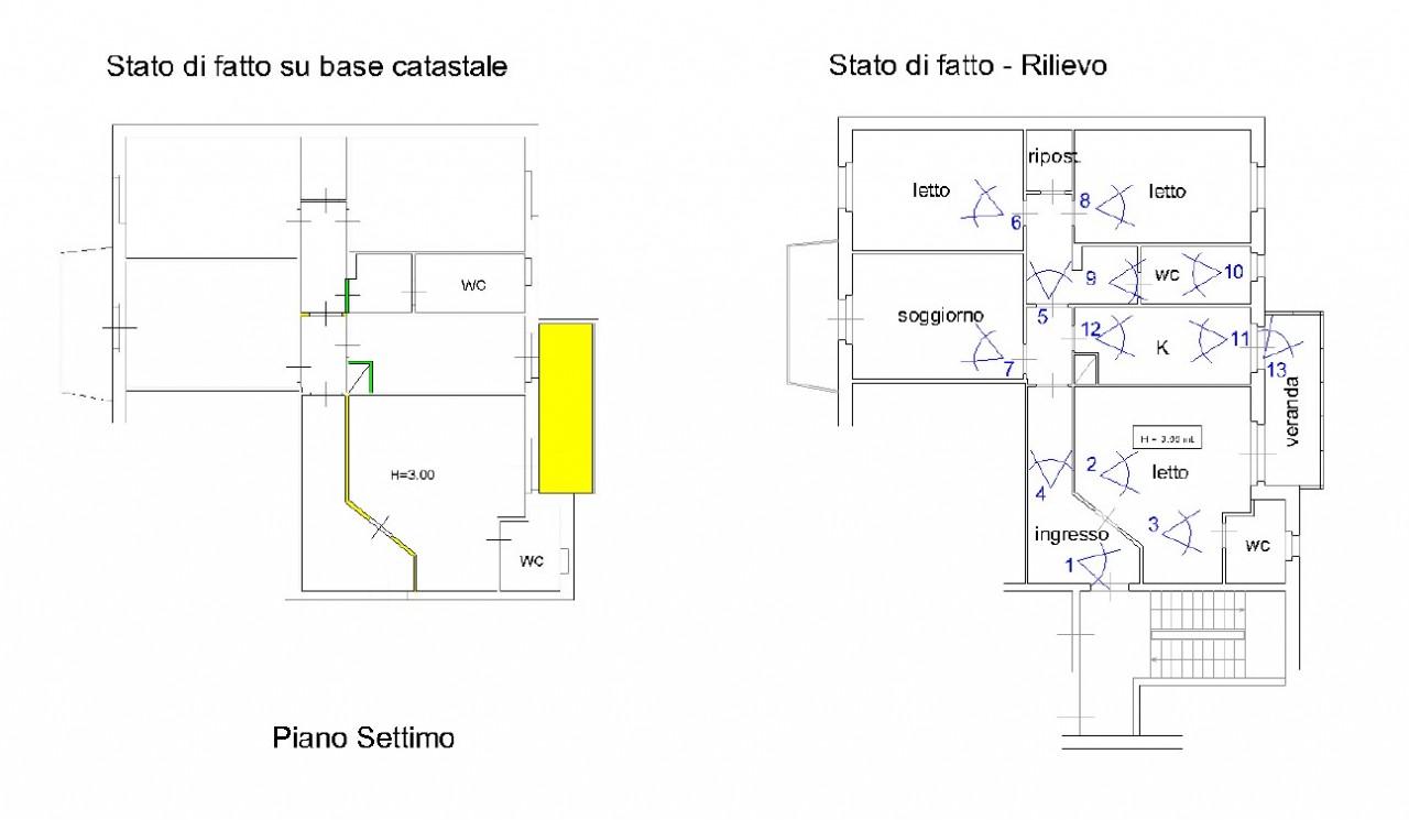 Ufficio in Via Giulio Cesare 7, Napoli, {3} - Planimetria 1