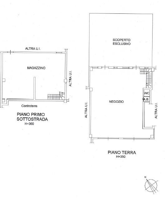 Palazzina commerciale in Via Nazionale 95, Urbino, {3} - Planimetria 1