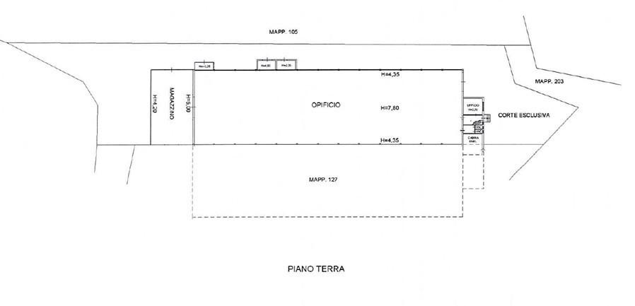 Capannone in Via Cairo 112, Mombaroccio, {3} - Planimetria 1