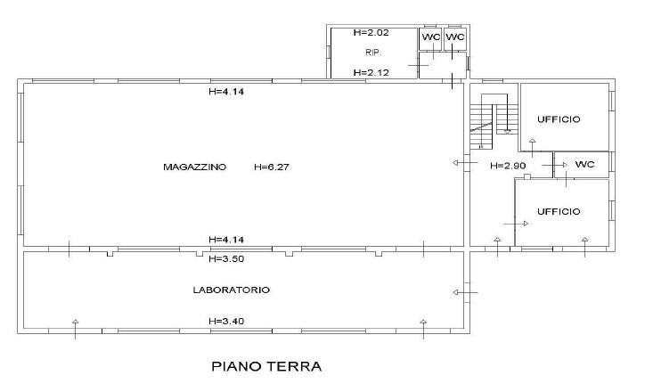 Capannone in Via Bartoluccio 17, Filottrano, {3} - Planimetria 1