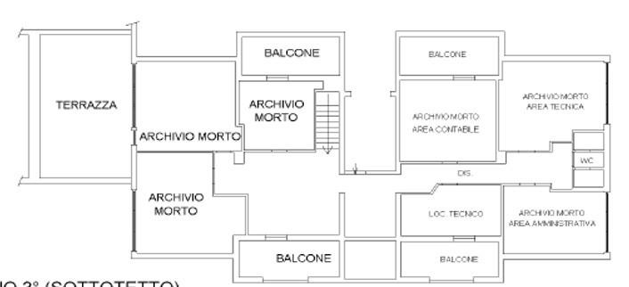 Ufficio in Via Bachelet Vittorio, Fiano Romano, {3} - Planimetria 1