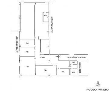 Palazzina commerciale in Via Luigi Einaudi 108, Civitanova Marche, {3} - Planimetria 1