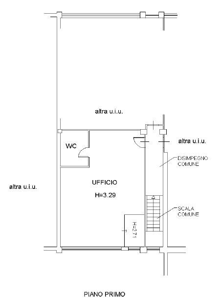 Ufficio in Via Primo Maggio 20, Ancona, {3} - Planimetria 1