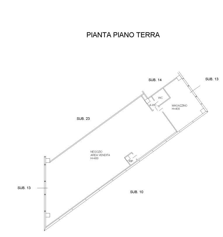 Palazzina commerciale in Via Caduti del Lavoro 2, Ancona, {3} - Planimetria 1