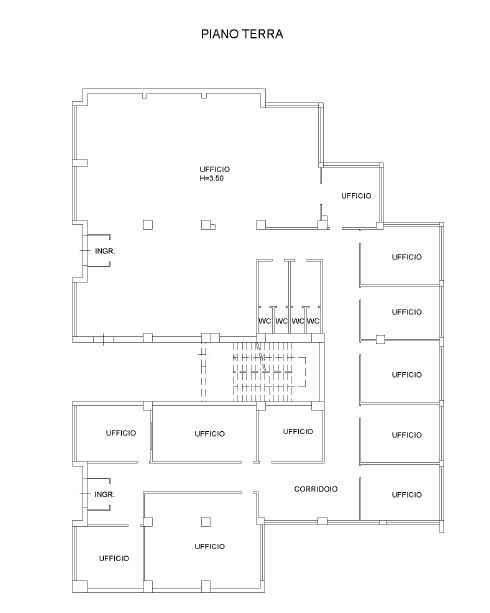 Ufficio in Via Lorenzoni 8, Macerata, {3} - Planimetria 1