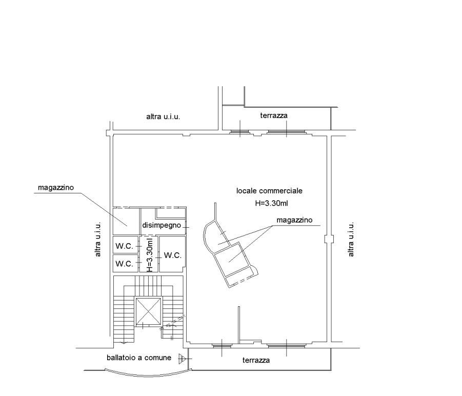 Palazzina commerciale in Via Po 169, Silvi, {3} - Planimetria 1