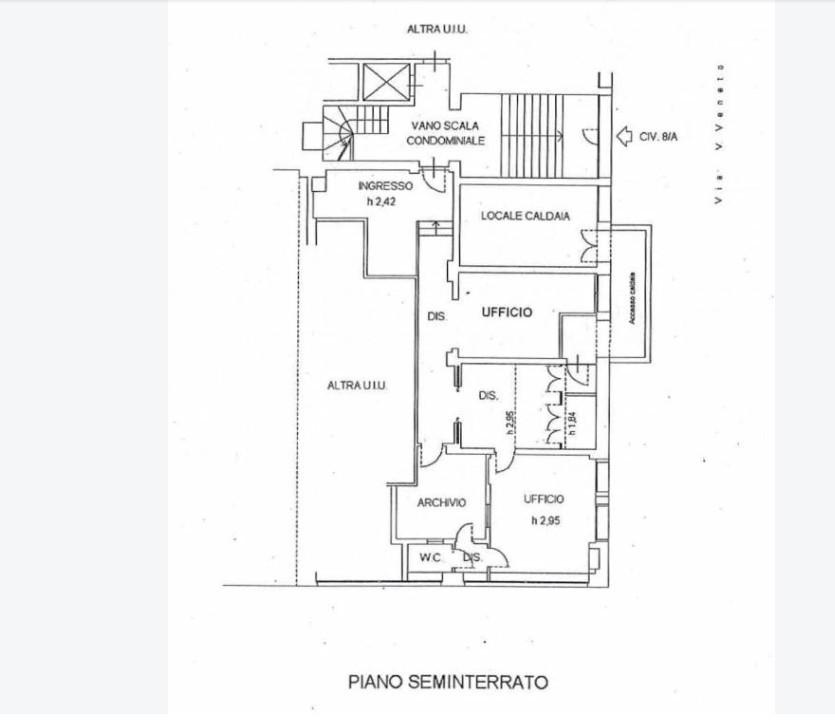 Ufficio in Via Vittorio Veneto 8, Bresso, {3} - Planimetria 1