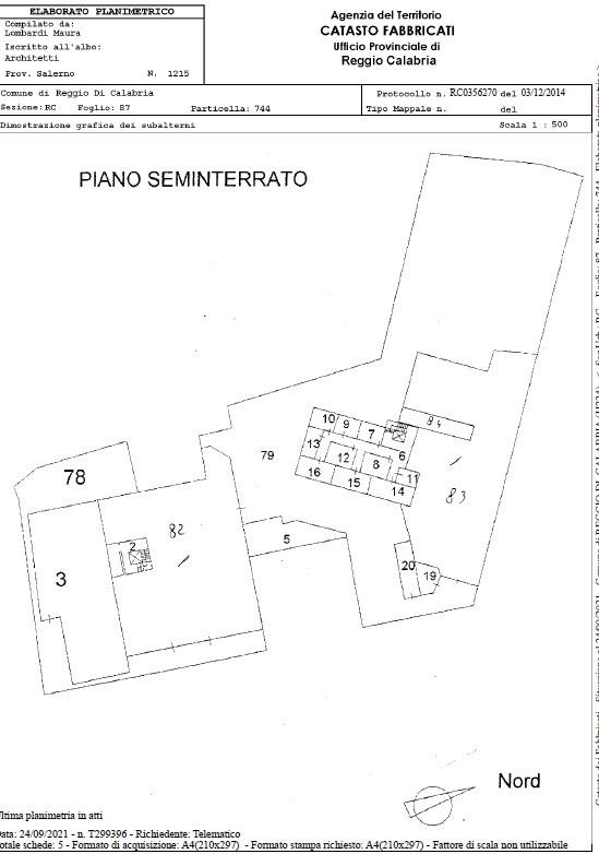 Palazzina commerciale in Via Don Luigi Orione 30, Reggio Calabria, {3} - Planimetria 1