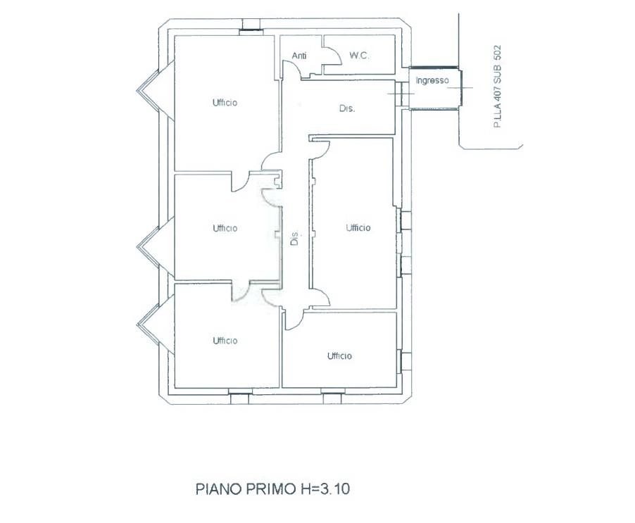 Ufficio in Viale Bruno Buozzi 130, Fucecchio, {3} - Planimetria 1
