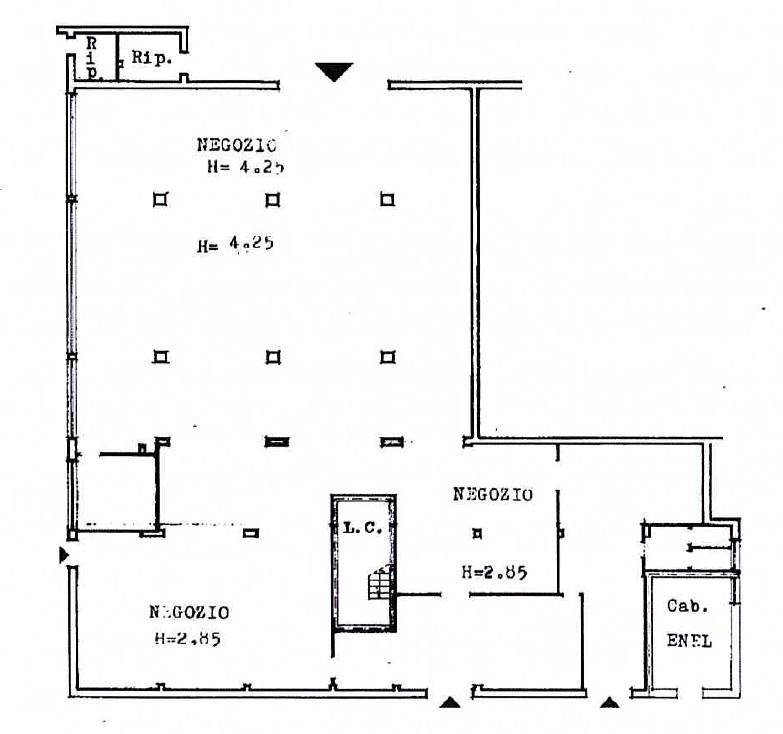 Palazzina commerciale in Via Colle dell' Ara, Chieti, {3} - Planimetria 1