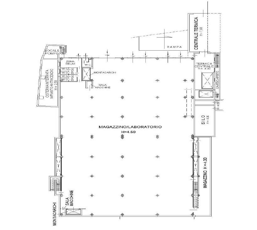 Capannone in Via Nicola Morea, Cerreto D'Esi, {3} - Planimetria 1