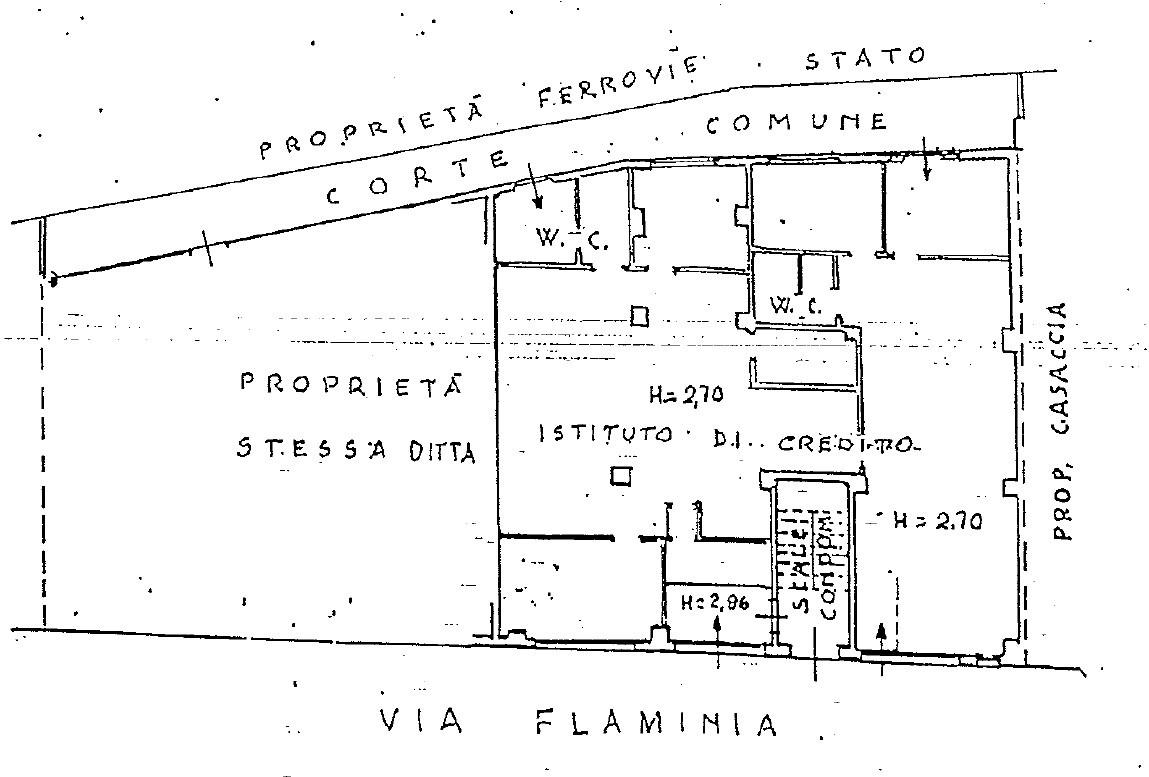Palazzina commerciale in Via Flaminia 597, Falconara Marittima, {3} - Planimetria 1