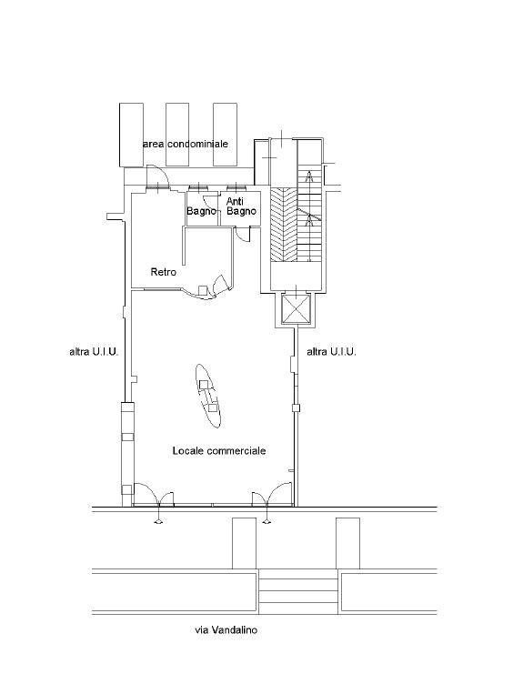 Palazzina commerciale in Via Vandalino 74 Torino, Torino, {3} - Planimetria 1