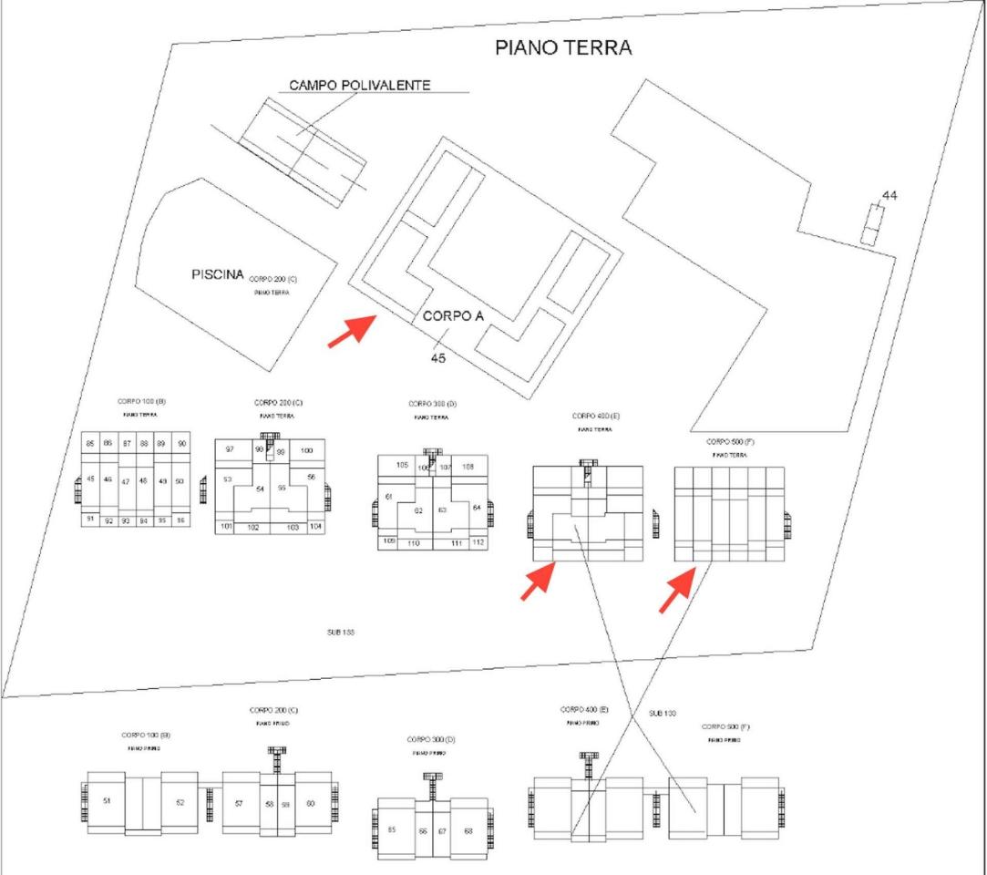 Hotel in Contrada Bruscata Grande, Località Sibari, Cassano Allo Ionio, {3} - Planimetria 1