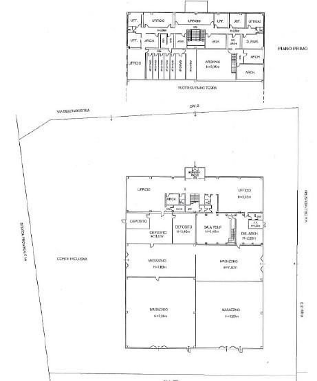 Capannone in Via dell'Industria 2, Serra San Quirico, {3} - Planimetria 1