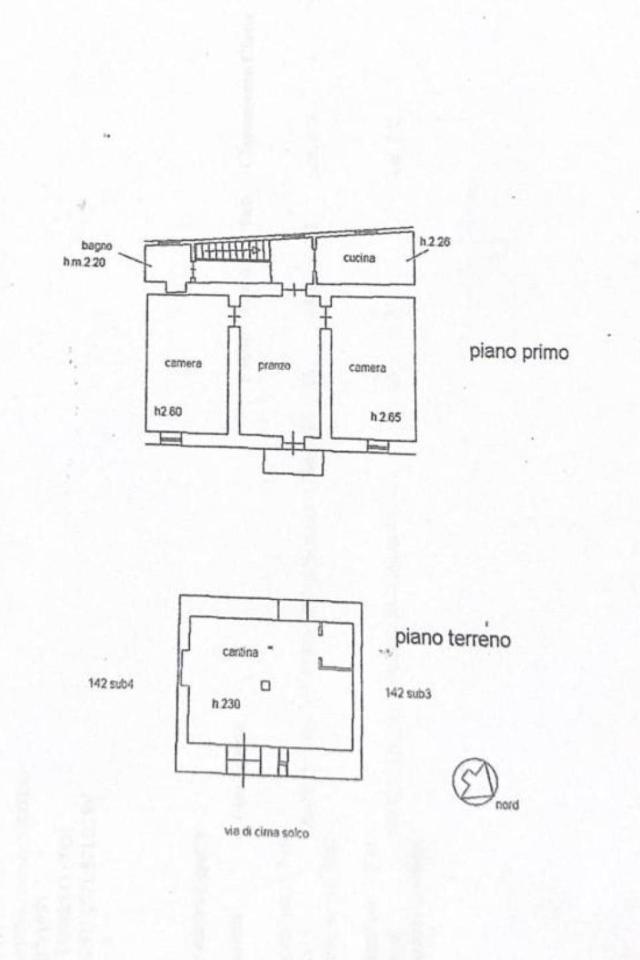 Trilocale in vendita, Via Cima Solco, Barga - Planimetria 1