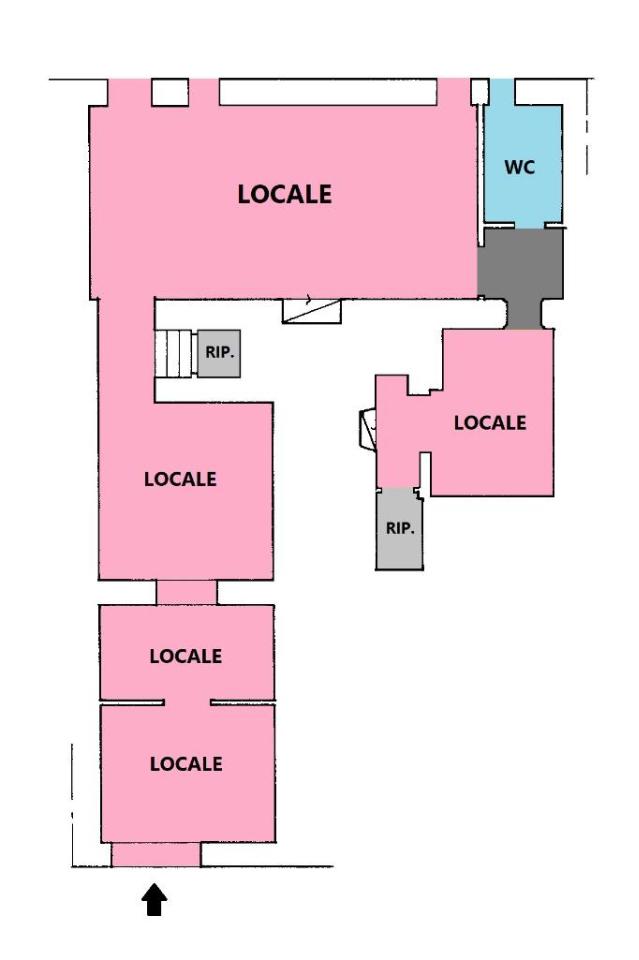 Negozio in Via dei Serpenti 00, Roma, {3} - Planimetria 1
