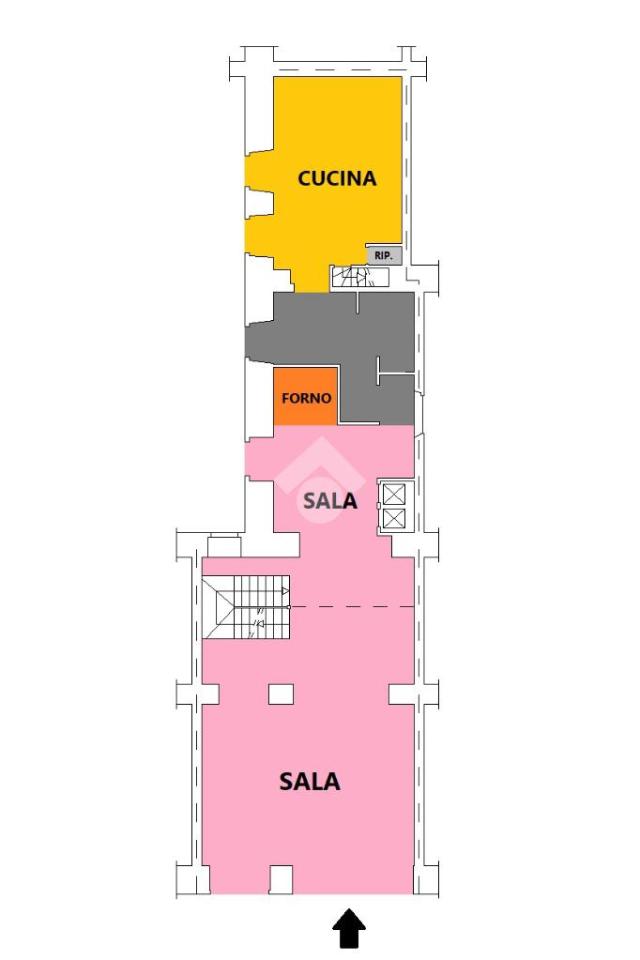 Negozio in Via Cavour 00, Roma, {3} - Planimetria 1