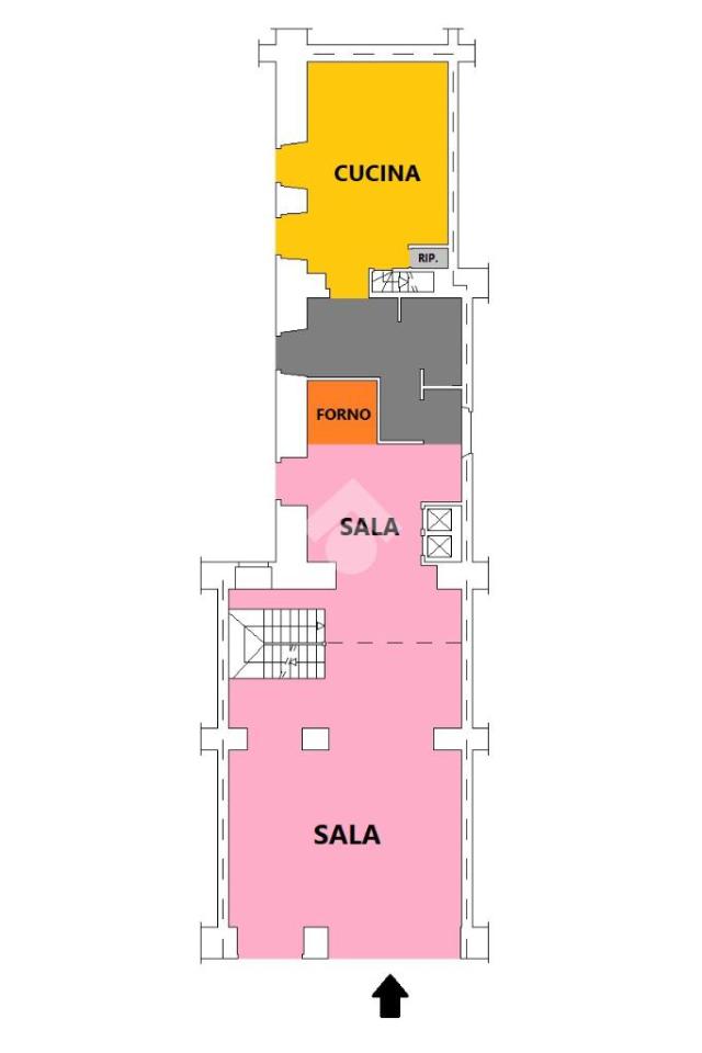 Negozio in Via Cavour 00, Roma, {3} - Planimetria 1