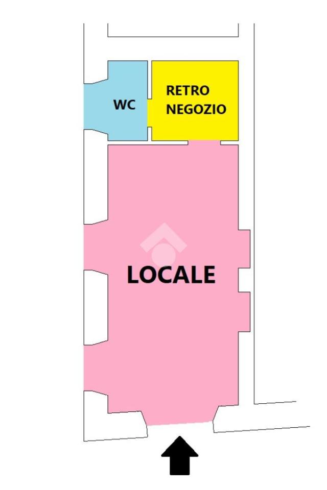 Negozio in Via Porta Maggiore 00, Roma, {3} - Planimetria 1