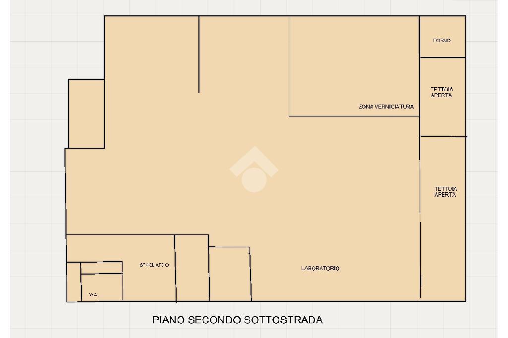 Capannone in Via del Piano 1, Castello Dell'Acqua, {3} - Planimetria 1