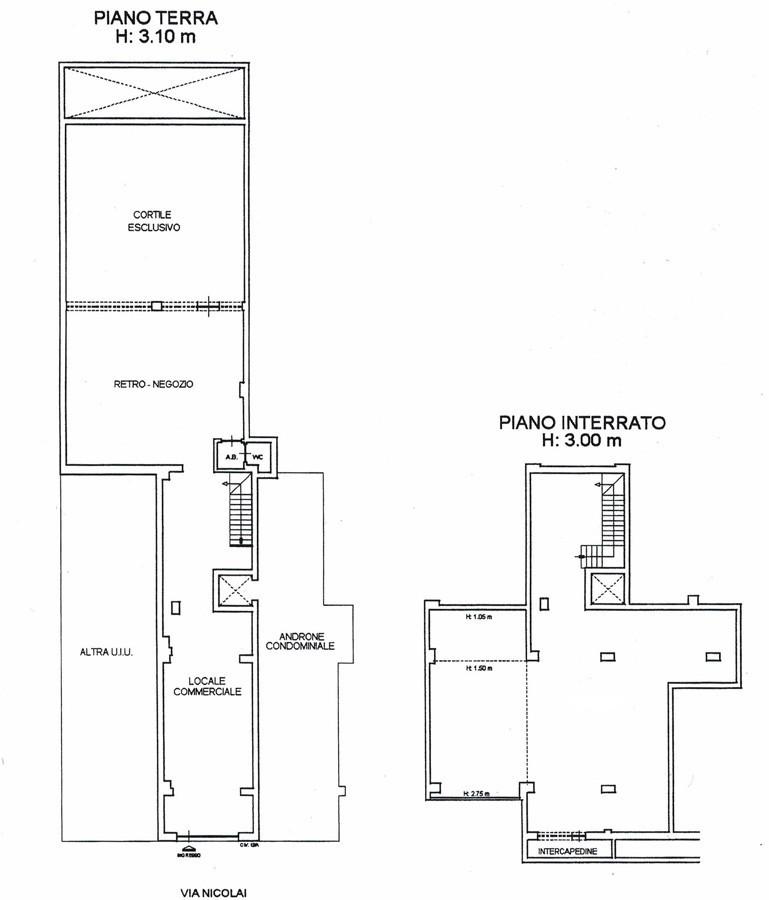 Negozio in Via Nicolai 12a, Bari, {3} - Planimetria 1