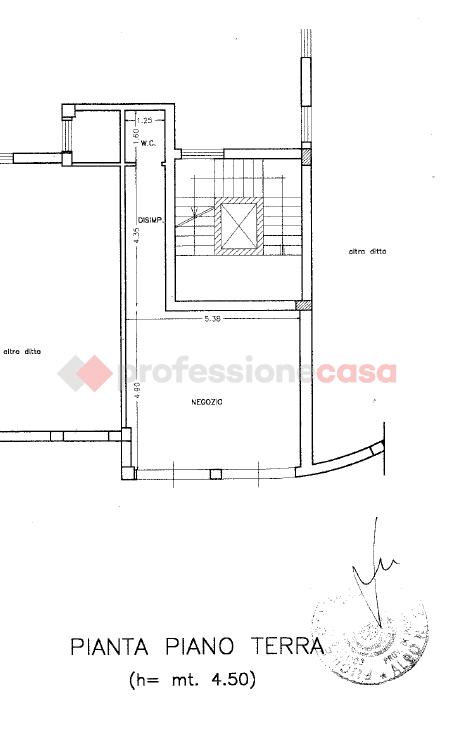 Negozio in Via Varrone 55, Cassino, {3} - Planimetria 1